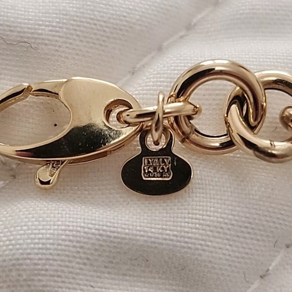 Stefano Oro 14k Yellow Gold 18" Semi Solid Figaro Rolo Link Necklace Chain 8.4 g - Picture 5 of 11